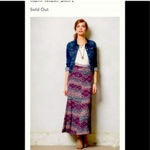 Banana Republic denim jacket + Anthropology maxi skirt Size Medium